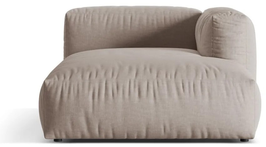 Béžový modul pohovky (pravý roh) Martina – Micadoni Home