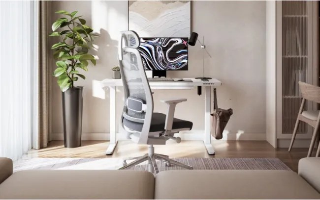 Elektrický výškovo nastaviteľný stôl Mark Adler Leader 8.5 biely