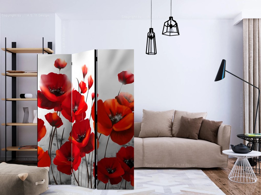 Artgeist Paraván - Poppies in the Moonlight [Room Dividers]