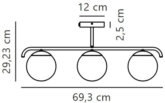 Nordlux - Luster na tyči GRANT 3xE14/25W/230V zlatá