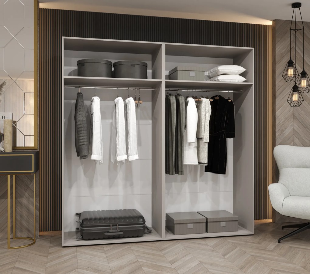 Šatníková skriňa Alaris 1 200 (čierna + kašmír). Akcia -20%. Vlastná spoľahlivá doprava až k Vám domov. 1144167