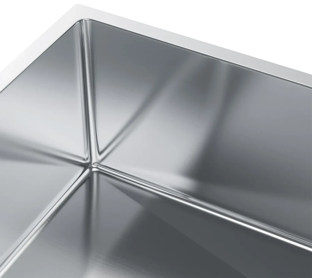 Erga HD, 1-komorový oceľový drez 740x440x210 mm, oceľová, ERG-MLS-HD7444