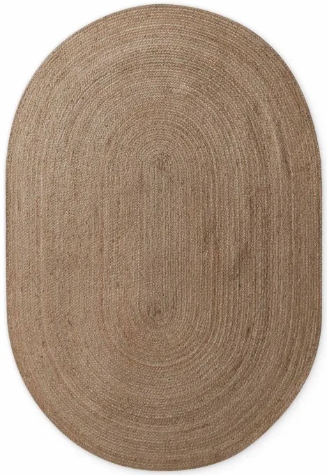 Koberec Hanse Home Jute Braided Rangpur naturálny / hnedý ovál