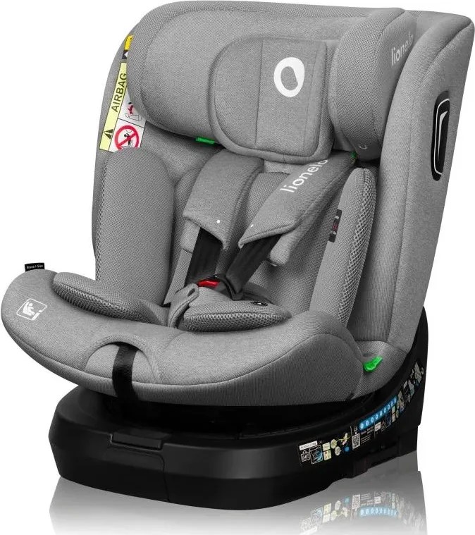 Lionelo - Autosedačka s otočnou bázou BRAVE i-Size 40-150 cm Grey Stone