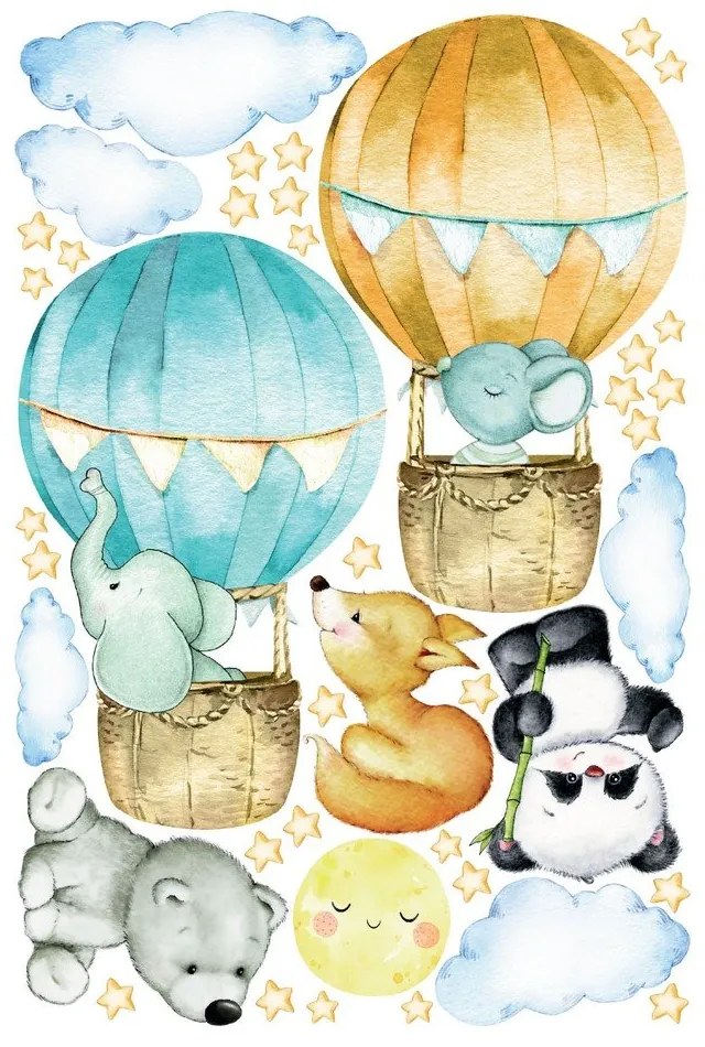 Detské samolepky na stenu Ambiance Balloons and Stars