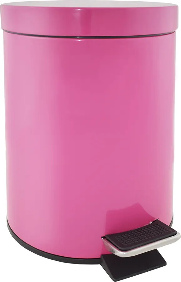 SEPIO Odpadkový kôš s pedálom 3 l. ružový 17x17x26 cm