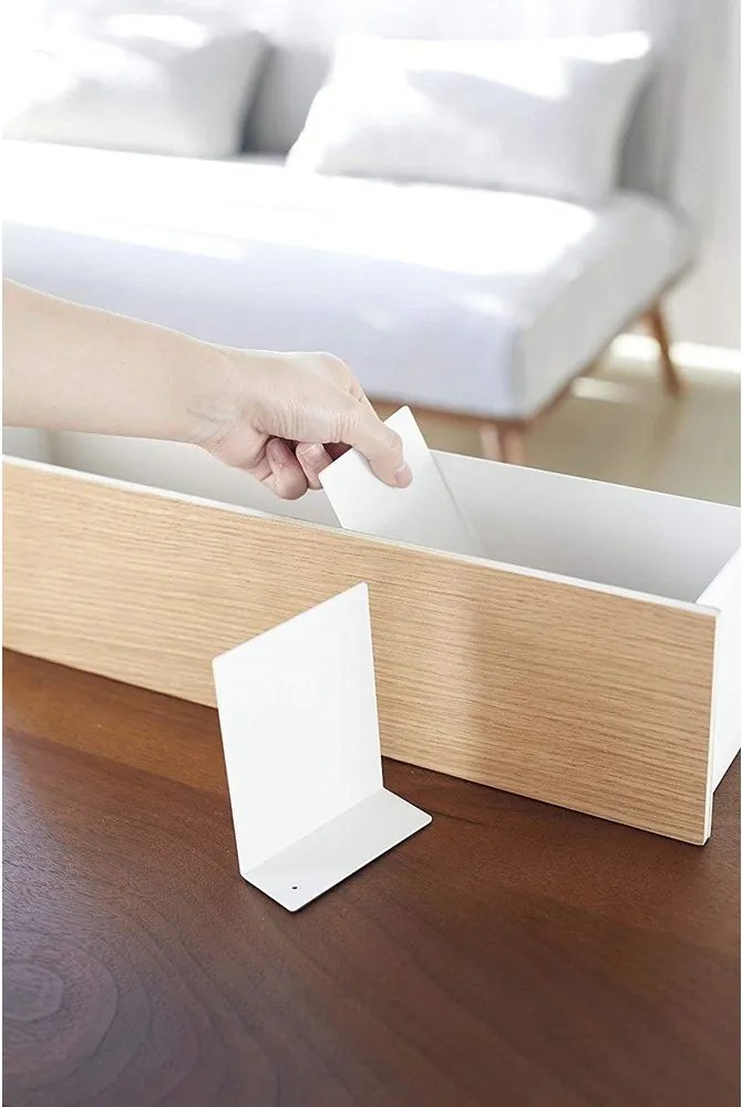 Biely/v prírodnej farbe kovový organizér na písacie potreby Rin – YAMAZAKI