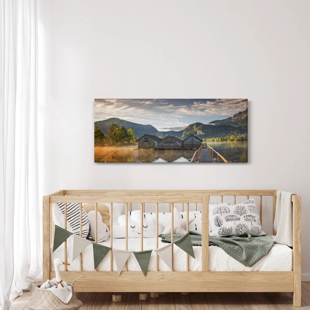 Obraz jazera (120x50 cm)