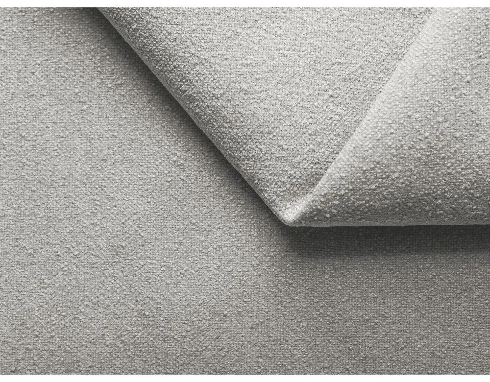 Svetlosivá čalúnená dvojlôžková posteľ s úložným priestorom s roštom 140x200 cm Kiana – Makamii