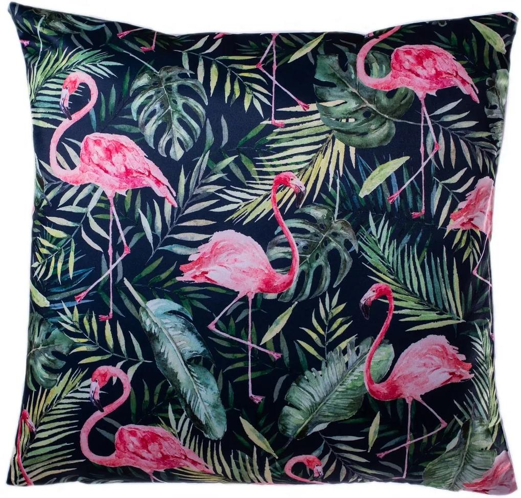Jahu Obliečka na vankúšik Flamingo listy, 40 x 40 cm