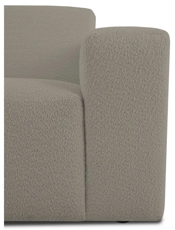 Svetlohnedá pohovka z textílie buklé 228 cm Roxy – Scandic