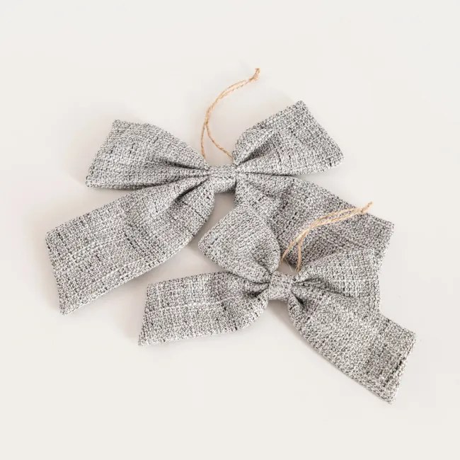 Závesná vianočná dekorácia ZITA sivá 754258 (2 ks)