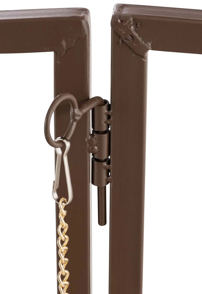 Pergola na popínavé rastliny Luxor s bránkou - Hnedá