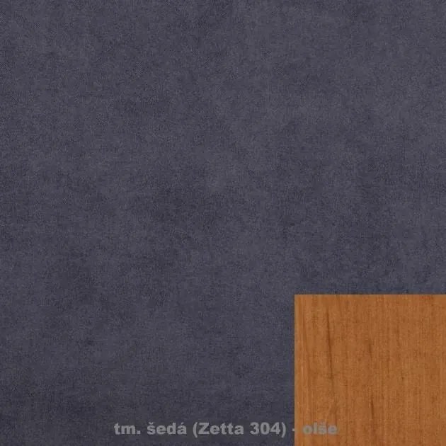 Pohovka NATA, tm. sivá / jelša (zetta 304)