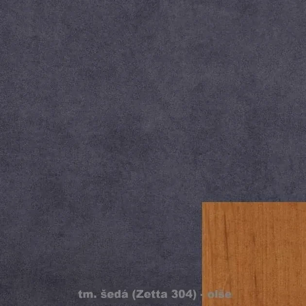 Pohovka NATA, tm. sivá / jelša (zetta 304)