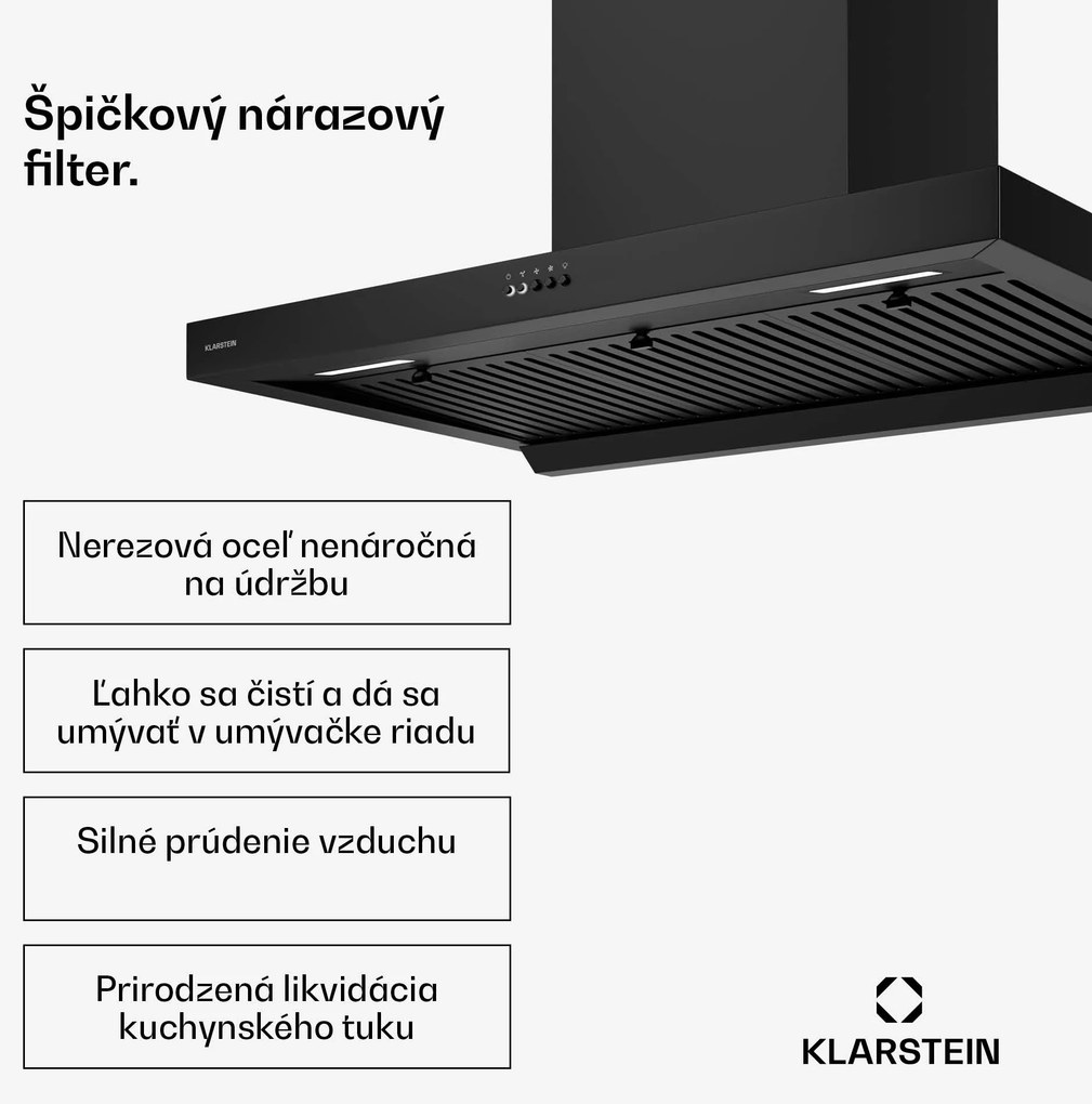 Klarstein AeroClean digestor, 721 m³/h, 4 úrovne, EEK A++, odsávanie/recirkulácia vzduchu