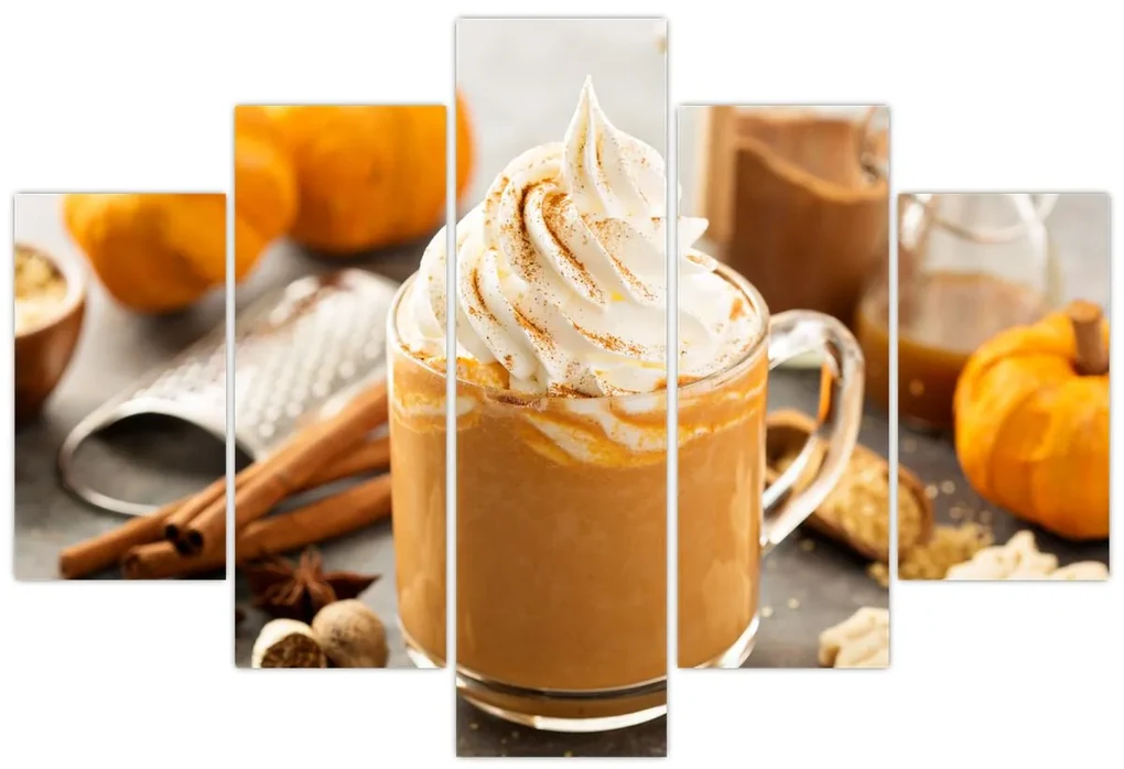 Obraz - Tekvicové latte (150x105 cm)
