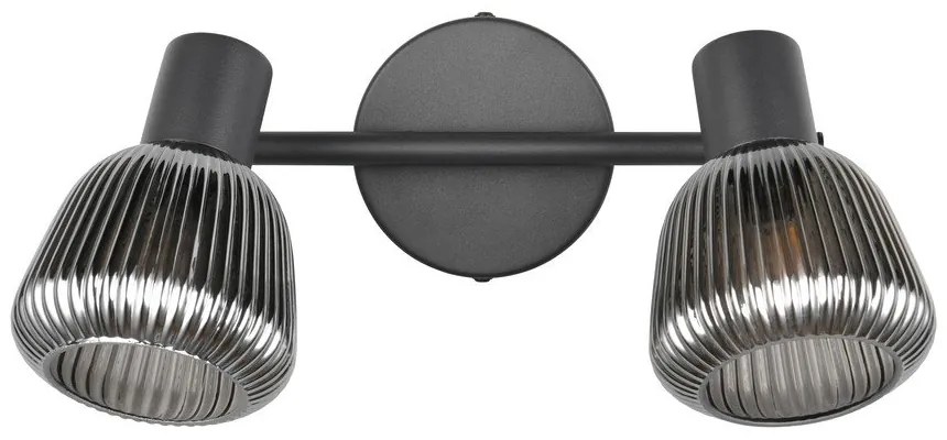 Čierne bodové svietidlo ø 10 cm Tarifa – Trio