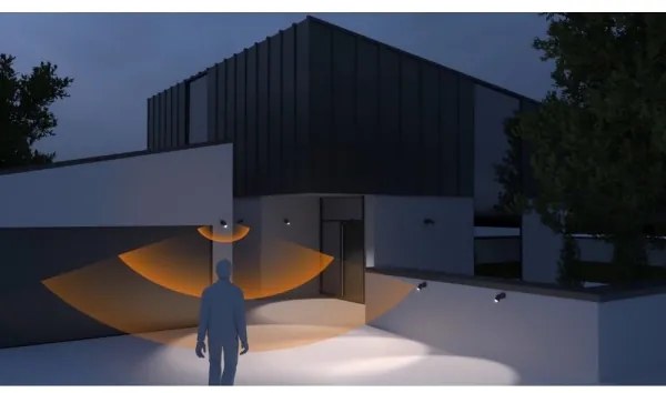 Steinel 058647 - Vonkajšie svietidlo so senzorom SPOT DUO 2xGU10/7,5W/230V IP44