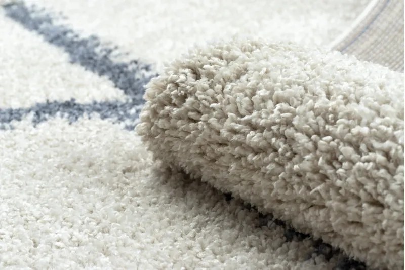 Dywany Łuszczów, Kusový koberec Berber Maknes B5910 cream and grey, 140x190, béžová, obývacia izba