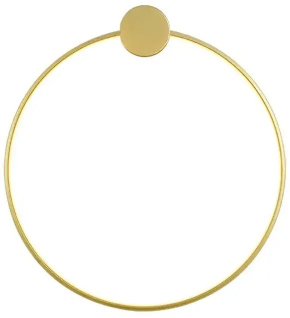 Toolight Toolight, LED nástenné svietidlo 50cm 17W APP1390-CW, zlatá lesklá, OSW-00916