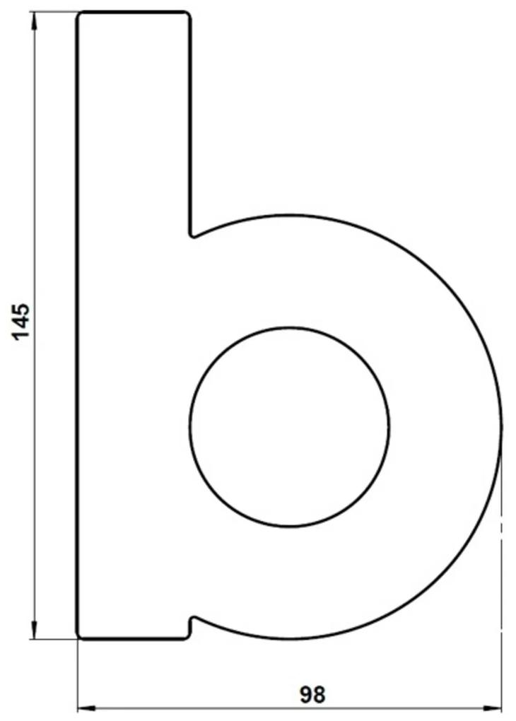 Číslo domu – písmeno b