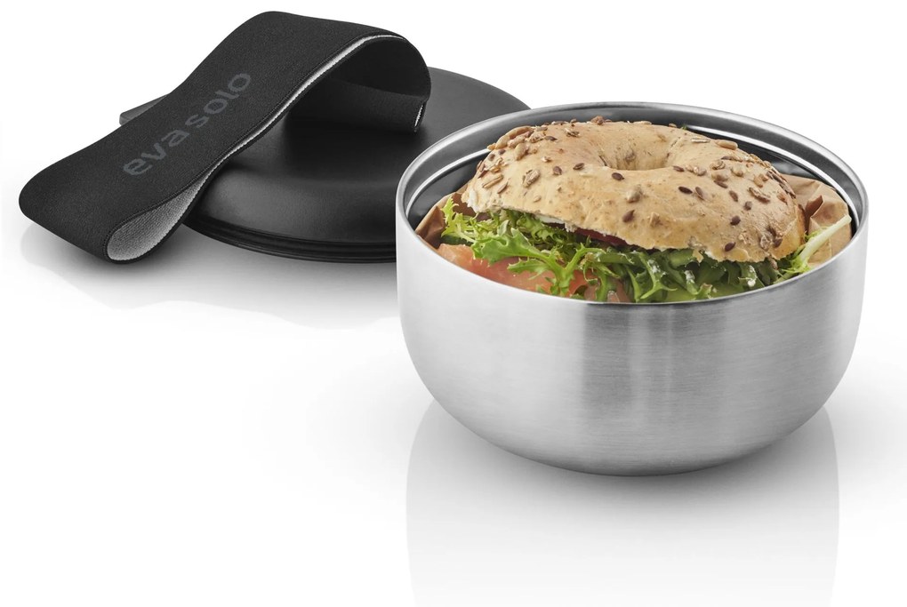 Eva Solo Desiatový box To Go Steel/Black 750 ml