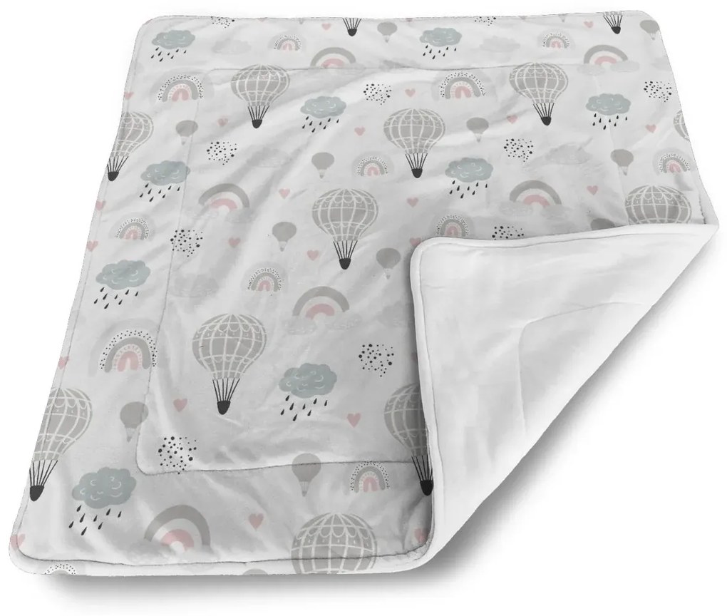 Sablio Deka pre bábätko Maľované teplovzdušné balóny - 80x100 cm