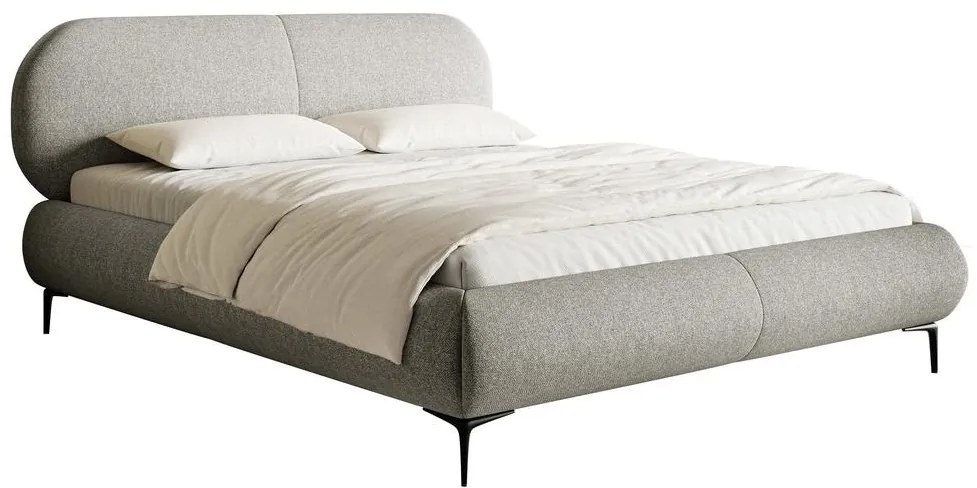 Manželská posteľ 140 cm Octave 140 (s roštom) (s úl. priestorom) (sivá + čierna). Akcia -18%. Vlastná spoľahlivá doprava až k Vám domov. 1100029