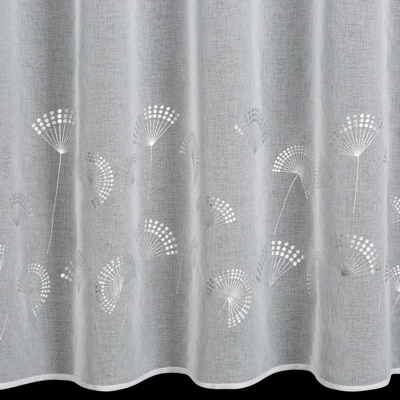 Eurofirany Biela záclona na krúžkoch ARLES 300x150 cm