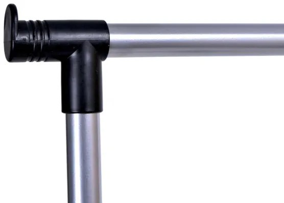 Vešiakový stojan VERA na kolieskach čierny