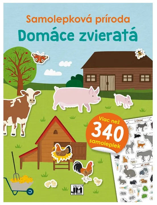 Samolepková príroda Domáce zvieratá