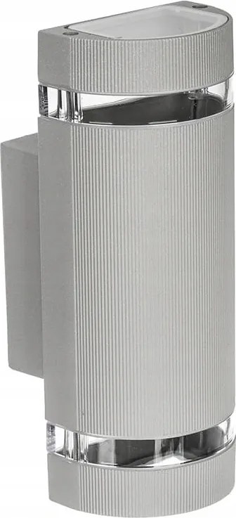 LEDLUX LED vonkajšie strieborné - 2 x GU10 - 230V - BRG2464