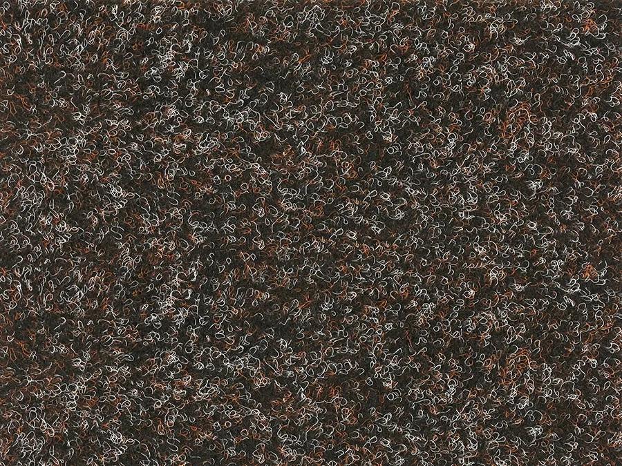 AKCIA: 99x70 cm Metrážny koberec Santana 80 hnedá s podkladom resine, záťažový - Bez obšitia cm