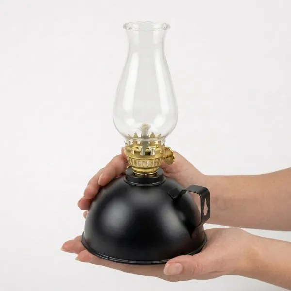 Brilagi - Petrolejová lampa MERLIN čierna