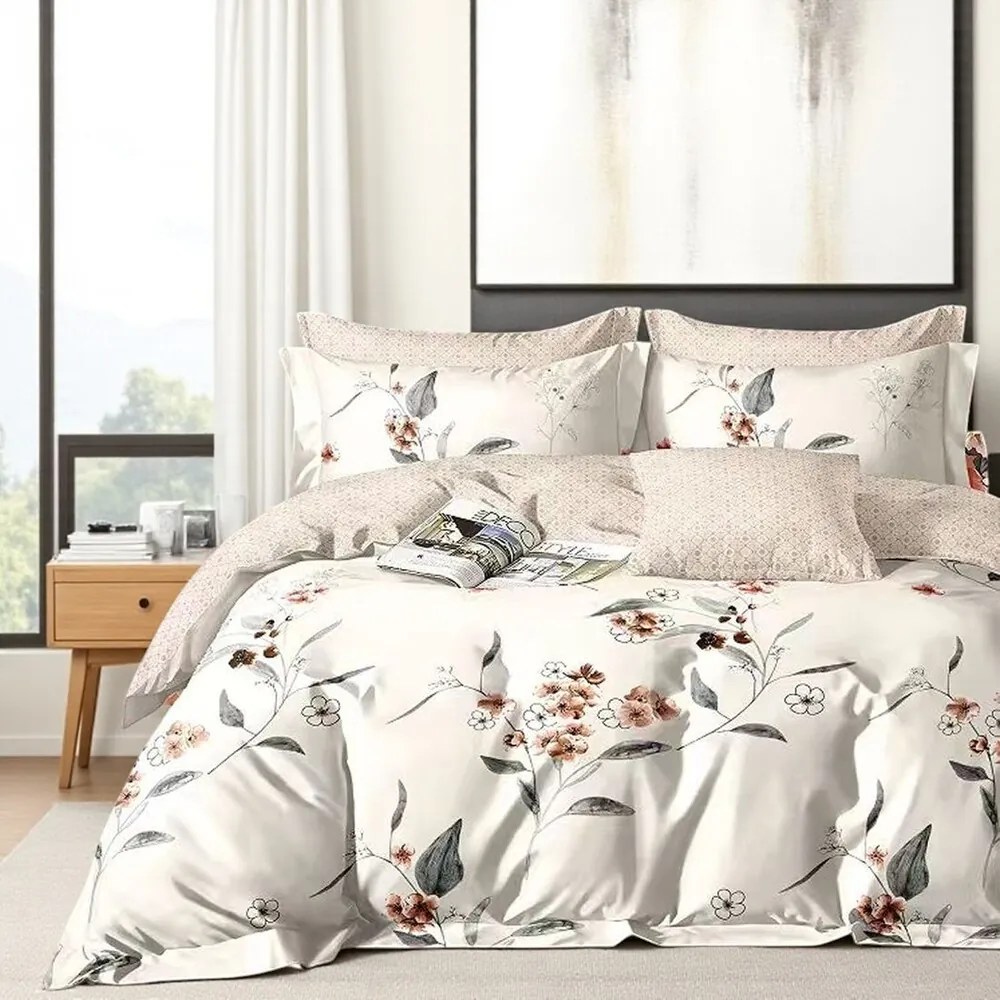 Mikroplyš obliečky Homa MALENA NOSTALGIA 7-dielna sada 140x200 cm