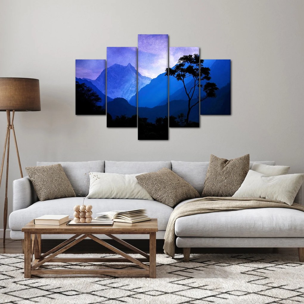 Obraz - Nočné nebo v Nepále (150x105 cm)