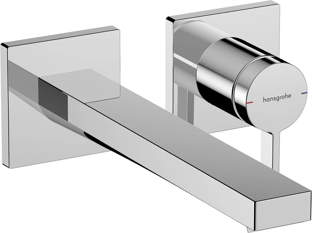 Hansgrohe Tecturis E, páková umývadlová batéria EcoSmart+ pod omietku s výtokom 225 mm, chrómová, HAN-73051000