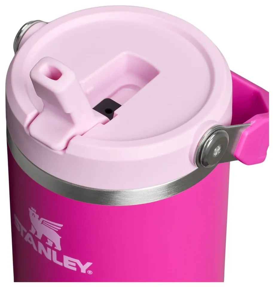 Ružová termoska z nehrdzavejúcej ocele 890 ml The IceFlow™ Flip Straw 2.0 Cherry Blossom – Stanley