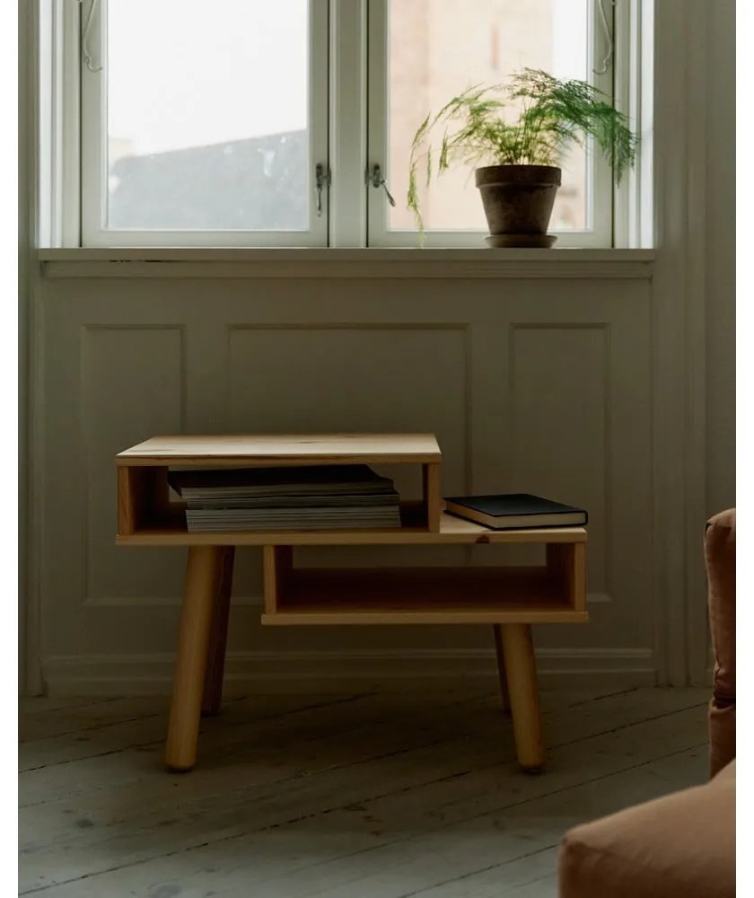 Konferenčný stolík z borovicového dreva v prírodnej farbe Karup Design Hako