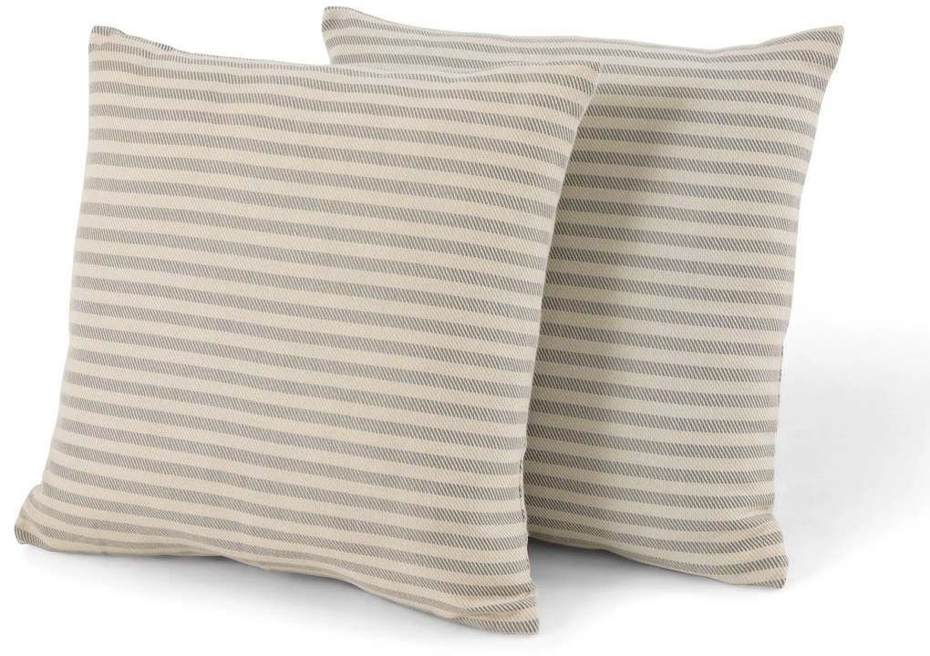 Outdoorové vankúše na dotyk pripomínajúce ľan, 2 ks