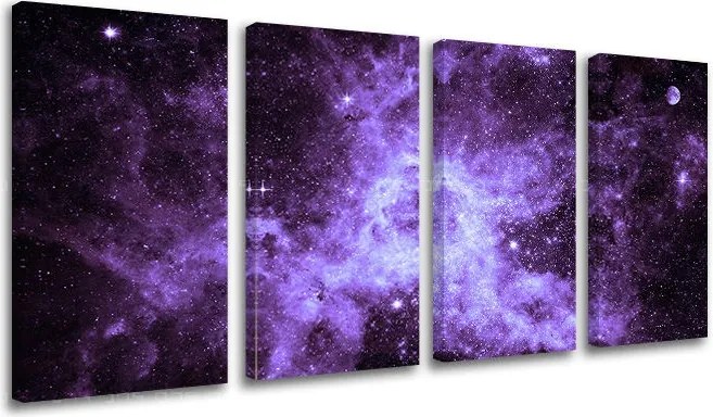 Obraz na stenu 4 dielny VESMÍR GA008E41