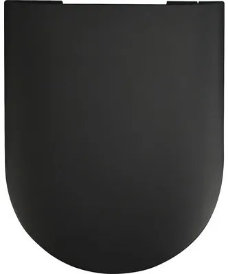WC kombi Jungborn FLORIEL ONE 64 bez splachovacieho kruhu vč. WC dosky SWN321 (MATT BLACK)