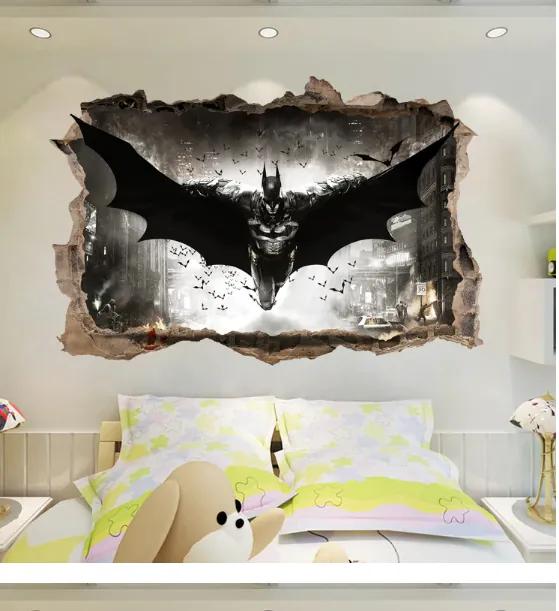 Veselá Stena Samolepka na stenu na stenu Letiaci Batman