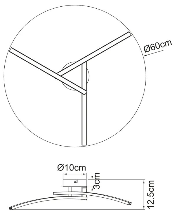 GLOBO TANSY I 67129-18 Stropné svietidlo