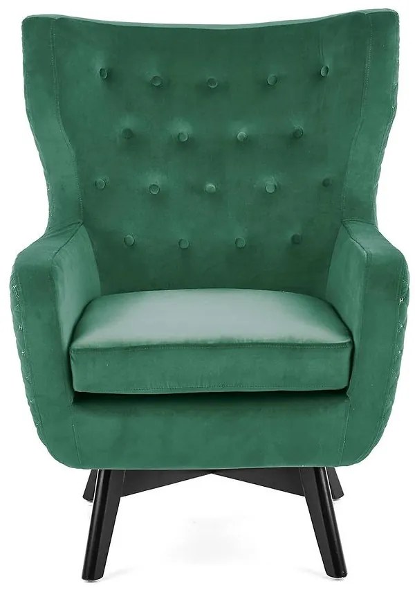 Kreslo Marvel zelená/čierna