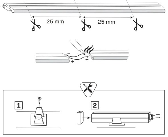 LED Pásik NEON 5 m LED/27W/12V 4000K IP65