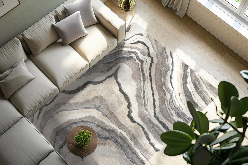 Kusový koberec My Bologna 461 Grey, 140x200, šedá, chodba / predsieň, Obsession