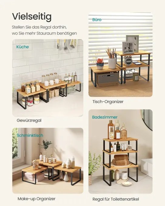 Sada kuchynských políc KCS014YL03 (3 ks)