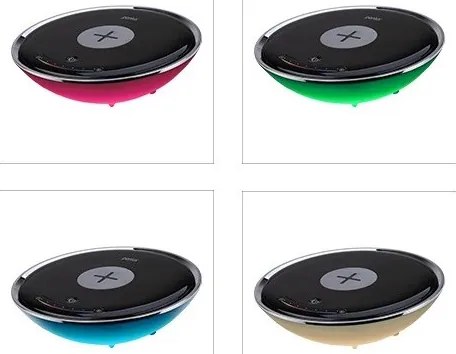 LED RGB Stolná lampa s bezdrôtovým nabíjaním LED/10W/230V